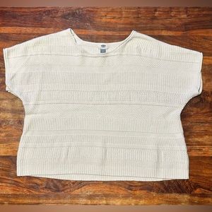 Old Navy short sleeve knitted sweat